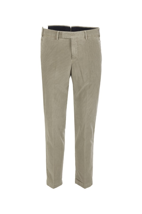 Pantalone PT Master in Velluto Perla